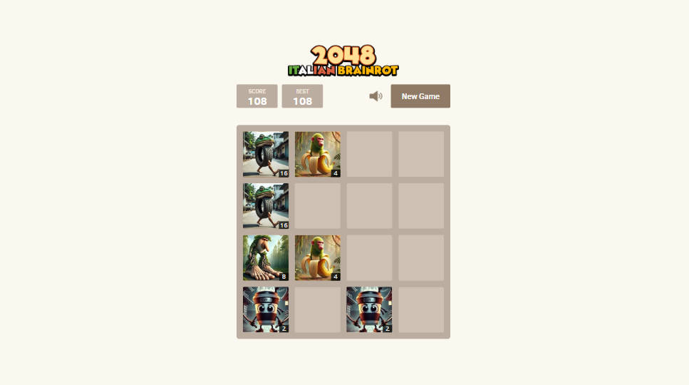 2048 Italian Brainrot